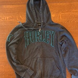 Hurley Charcoal Zip-Up Hoodie